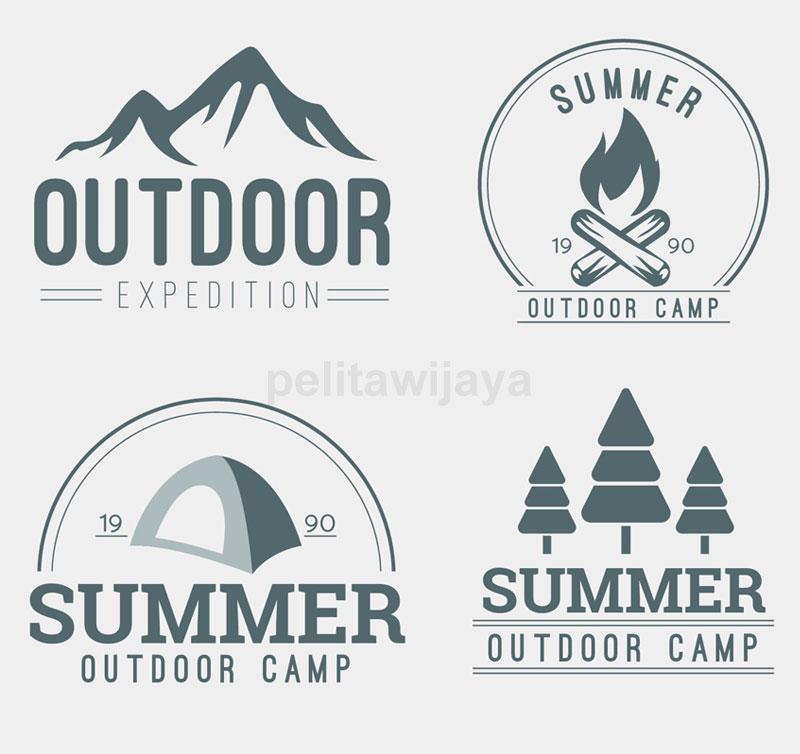 Stiker Stiker Emblem Outdoor Camping Hiking Gunung