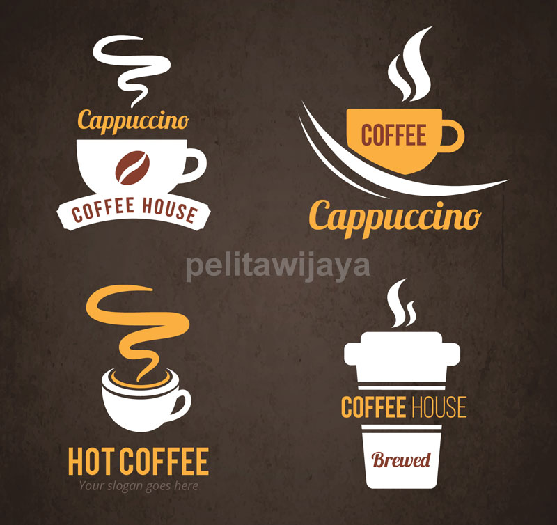 Stiker Stiker Emblem Coffee Kopi